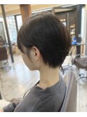 ensue京都大人可愛い前下がりショートボブ 耳かけショート 中島