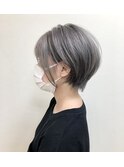 360°美人ショートボブウルフ  ダークアッシュ