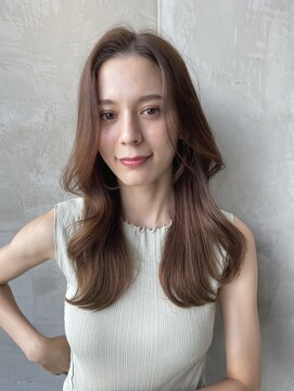 エースハバナ 渋谷(1 HAVANA) ヌーディーカラー/くびれロング/ふんわりミディアム/小顔ヘア