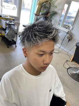 レックス(Rex) 【SNSで大人気！】ホワイトブロンドメッシュ！