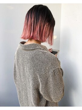 ヤント(yant) ベイビーピンク　× ワンレンボブ