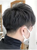 MEN'S HAIR  センターパート　ツイストスパイラル　コンマヘア