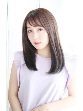 ディーアールラズリー(DR LAZULI) 顔周りレイヤーのカジュアルストレート