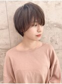 大人可愛い小顔ひし形クビレ丸みボブ20代30代40代大人ショート