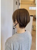 耳掛け丸みショート