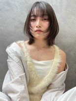 ロンドプロフィール 浦和(Lond profil)&nbsp;レイヤーボブ　顔まわりレイヤー　グレージュカラー