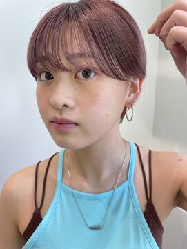 ハル 円山(HARU) ピンクバイオレット×マッシュショート