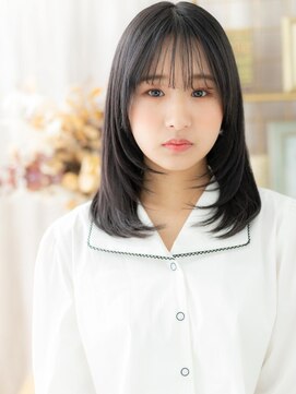 カバーヘア ブリス 上尾西口店(COVER HAIR bliss) 透明感グレージュアッシュレイヤーセミディa上尾20代30代40代