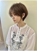 大人可愛い20代30代40代丸みショートボブ