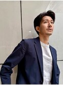 ビジネスマン/センターパート/ツーブロック/ビジネスカジュアル