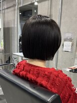 ラック(LUCK)&nbsp;切りっぱなしレイヤーボブ/船橋/くすみベージュ/細めハイライト