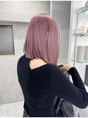 ボブ×ペールピンク