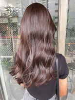 クム 横浜(qumu)&nbsp;ロングレイヤー×ブラウン　qumu横浜