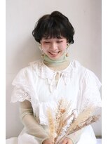 ロウブ(roubu.)&nbsp;アッシュグレーボブ ヘアアレンジプードルパーマロングヘア