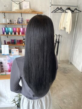 シェル 津山の手店(shel) 20代30代40代髪質改善カラー韓国ヘア透明感ブラック