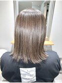 40代50代60代◎脱白髪染め 大人セミロングスタイル