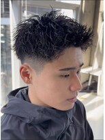 フィフス 天神大名(fifth)&nbsp;福岡大名メンズパーマスパイキーショートスパイキーパーマ30代