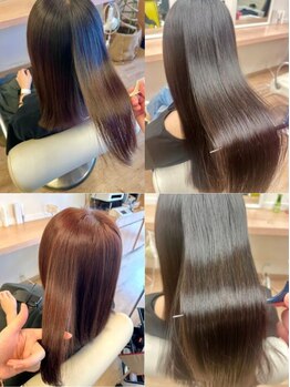 ヘアヌーダの写真/【平日限定◇カット+縮毛矯正+濃密トリートメント¥15100→¥9990】うねり広がりなく自然な縮毛で髪質改善！