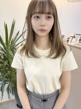 ラニヘアサロン(lani hair salon) オリーブカラー ブリーチ無しカラー イルミナダブルカラー