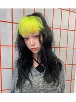 ペレ 原宿(PELE) ダブルカラー/ケアブリーチ/羽エクステ/原宿