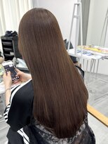 サロンドミルク 新百合ヶ丘店(salon de MiLK)&nbsp;★スモーキーブラウンウォームベージュ顔周りカット透明感カラー