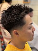 MEN’S HAIR/サーフカール/刈り上げセンターパート/有楽町