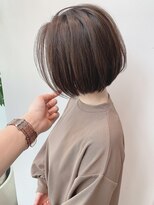 ステアケース ギンザセブン(stair:case ginza7) ナチュラルショートボブ前下がりハンサムショート前髪長め