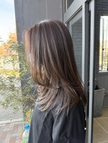 アース 新庄店(EARTH) レイヤーカット&グレージュハイライト