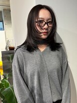 ハクボ(hakubo)&nbsp;オリーブカラー　レイヤーカット