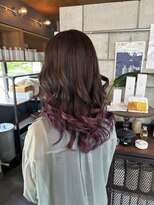 ファスナー(fustener)&nbsp;裾カラー　ラベンダーパープル
