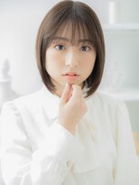 カバーヘア 上尾西口店(COVER HAIR)&nbsp;大人可愛い黒髪グレージュブラウン丸みショートボブ30代上尾c9