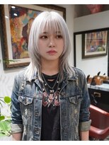 グッドフェローズ キタホリエ(GoodFellas kitahorie) 透明感抜群ホワイトシルバーレイヤースタイルハイトーン艶感