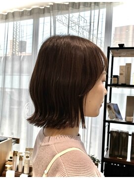キミトヘアデザインアンドスパ(Kimito Hair design&spa) 顔まわりレイヤー/くびれミディアム/外ハネボブ