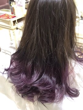 Lee Nishinomiya 紫 グラデーションカラー L リー 西宮 Lee のヘアカタログ ホットペッパービューティー