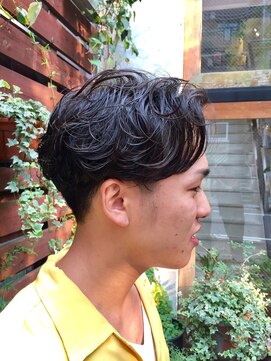 マッシュ 北堀江(MASHU) 無造作ショートのネープレススタイル