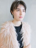 アルバム 銀座(ALBUM GINZA) ハイライトショート_ココアブラウンフリンジウェーブ_7248