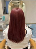 ケアブリーチダブルカラー×レッドブラウン【心斎橋】
