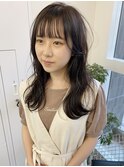 ふんわりレイヤーカット×深みブラウン