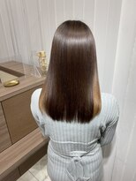 キュア 表参道(CURE)&nbsp;黒髪/グレージュカラー/ココアベージュ/ヘルシーロング[表参道]
