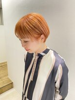 ソラ ストリートサロン(SORA.STREET SALON) orange color×ショート