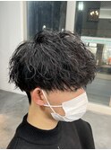 ツイストスパイラルパーマツイストパーマメンズマッシュパーマ
