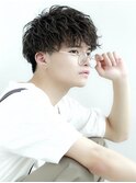 刈り上げマッシュ無造作スパイラルパーマ