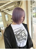 ペールパープル / ブリーチ2回以上 / ボブ