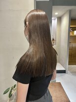 ヘアー アイス ルーチェ(HAIR ICI LUCE) ブリーチなしダブルカラーベージューグレーベージュ/中西