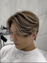 メンズヘアセンス 渋谷(MEN'S HAIR SENSE)&nbsp;センターパート/ハイライト/アッシュブラック/ウルフ/渋谷
