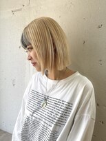 ヘアーワークス ヘルム 渋谷店(HAIR WORKS HELM) [HELM渋谷]ハイトーンボブ