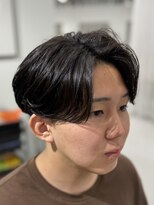 バース 梅田中崎町店(BIRTH)&nbsp;ニュアンスパーマダウンパーマセンターパート韓国メンズカット