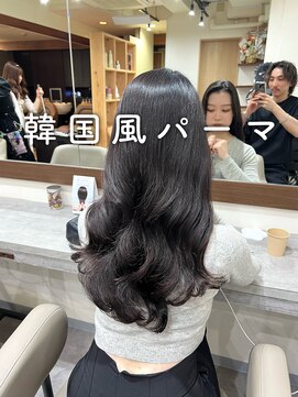 アミー 銀座(Ammy) #コテ巻き風パーマ #パーマロング#韓国風パーマ#デジタルパーマ
