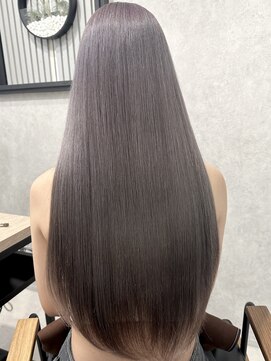 ロウル 渋谷(LOWRL) ラベンダーグレー/ケアブリーチカラー