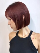 ラフ 新宿(Laff) ボブ×ショコラアッシュ【束感/ヘルシースタイル/新宿】